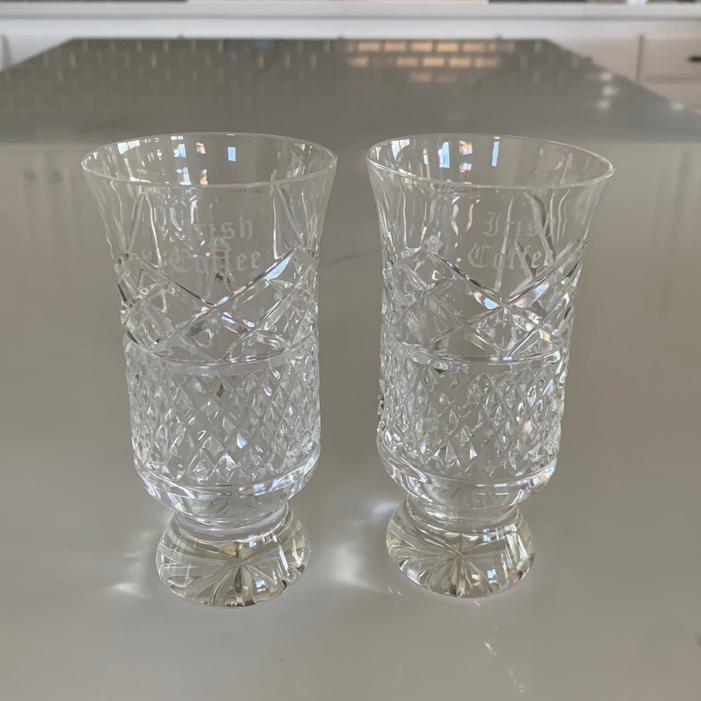 NWT Pair of Galway Crystal ‘Irish Coffee Mugs’